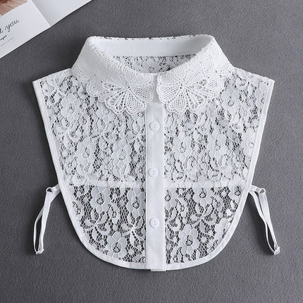 Cotton Brushed Plaid Winter Sweater Fake Collar Collar Protector Unisex Shirt Collar Fashionable Versatile Fake Collar