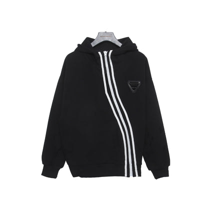 High-End Fashion Casual Sports 2025 Spring and Autumn New Popular Diagonal Zipper Hooded Sweatshirt Jacket (230636)