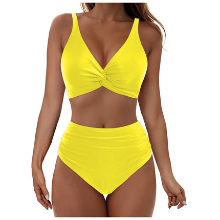 2025 Summer Fresh Design Vest Strap Swimsuit Women's Sweet Beach Vacation Two-Piece Swimsuit
