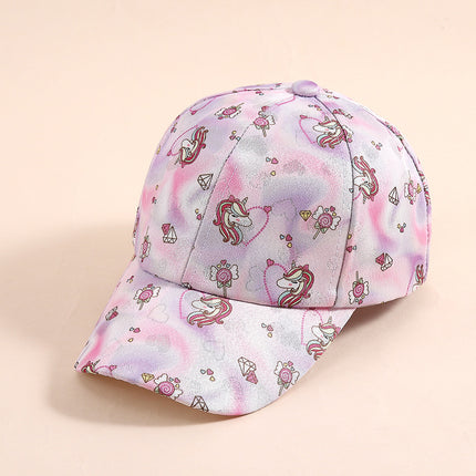 Cross-border Unicorn Children's Baseball Cap Baby Hat Spring and Autumn Festival Cross-border Foreign Trade Duck Tongue Hat
