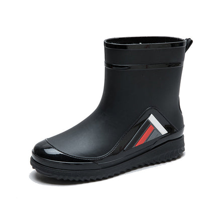 New men's rain boots non-slip thick-soled waterproof boots wear-resistant fashion outer wear car wash work rubber shoes overshoes men's thick