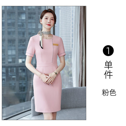 Stewardess Professional dress Hotel Front Desk Work Clothes Female Beautician Case Field Property Customer Service Sales Department Work Clothes