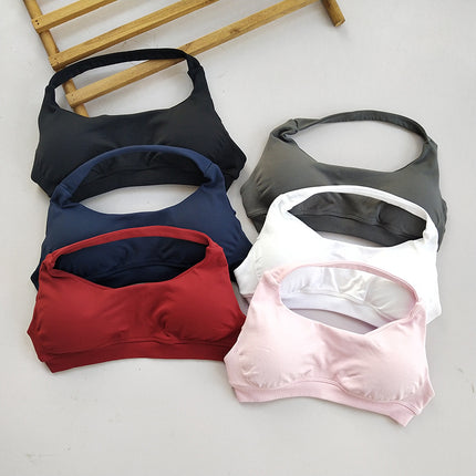 Halter Neck Beautiful Back Df Sports Vest European and American Internet Celebrity Style Butt-Lifting Shorts Training Peach Butt Fitness Bra for Women