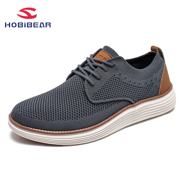 HOBIBEAR Cross-border Adult Oxford Shoes Men's Mesh Shoes British Style Running Shoes Women's Hiking Shoes Casual Shoes