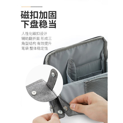 Japan kokuyo HACO Multifunctional Pencil Case Student Simple Practical Business Large Capacity Multi-Layer Storage Bag