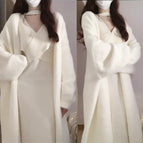 White sweater jacket single piece / S 47.5kg below