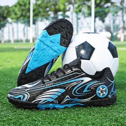 Douchuan's New Anti-Slip Broken Nail Children's Football Shoes Men's Professional Sports Training Shoes Low-Top Youth Sports Shoes