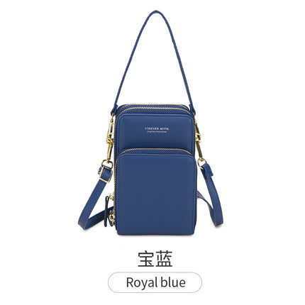 Photo Printed Leather Mobile Phone Bag Women's Crossbody Wallet 2024 New Korean Style Fashion Large Capacity Multi-Functional Mini Bag