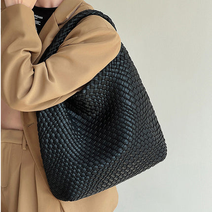Cross-border Woven Bag Women's Tote Bag Large Capacity Vegetable Basket Bag Shopping Bag General Bag Women's All-match Bag 61