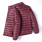 Burgundy [stand collar cotton clothes] / M