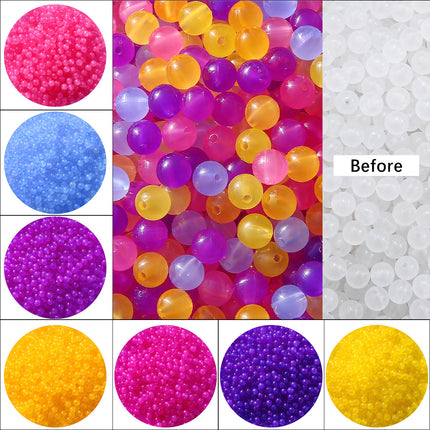 Acrylic UV Color-changing Beads Round Beads Handmade DIY Jewelry Accessories Homemade Bracelet Bracelet Beaded Material