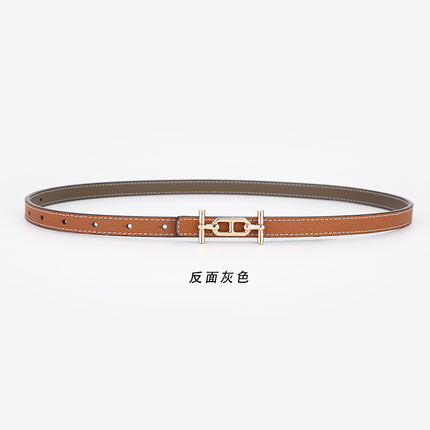Double-sided Use Women's Small Belt Decoration with Dress Waistline Decoration Trousers Small Belt Simple and Generous