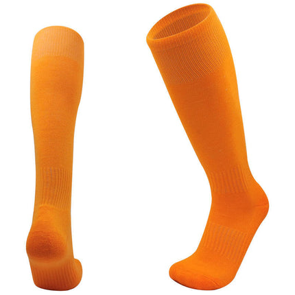 Solid color professional football socks men's non-slip stockings sweat absorbent towel bottom sports socks knee high socks wholesale