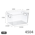 4504. transparent box-square medium size without cover 1 pet high transparency
