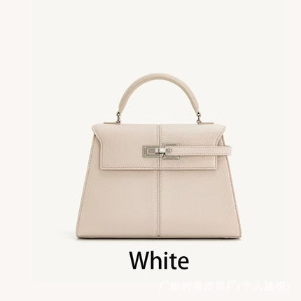 [Cross-border] jwpei ladder bag portable high-end fashion Kelly bag simple shoulder messenger bag leather women's bag
