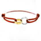 Wine red rope + two-color accessories