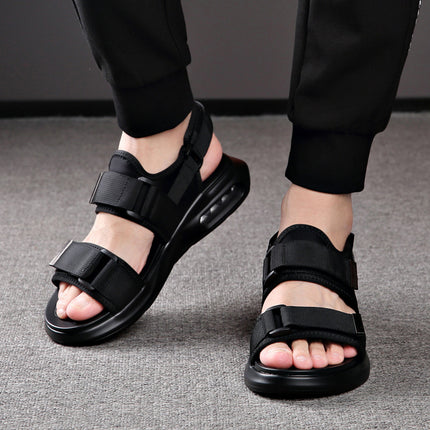 Summer Sandals Fashion Set Feet Beach Shoes Casual All-match Mesh Breathable Shoes Lightweight Soft Sole Outdoor Men's Shoes