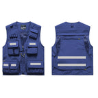 8898 royal blue with reflective strips / 3XL