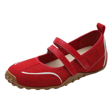 2026 New Niche Ballet-Style German Training Shoes with Double Straps, Sporty Mary Jane Women's Flat Shoes