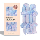 Tie-dye blue and purple gift box [curling iron + 2 hair ties]