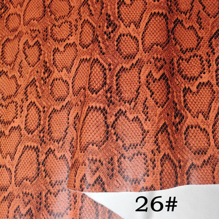 Pu Snakeskin Pattern Leather Fabric, Python Pattern Leather for Bags, Anime Belts, Soft Bags, Headboard Backs, Artificial Leather with Animal Prints