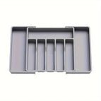 Gray cutlery storage box