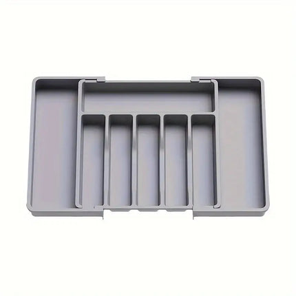 TEMU Cross-border New Expandable Utensil Tray Extended Tableware Storage Box Home Amazon