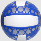B Royal blue polka dot volleyball