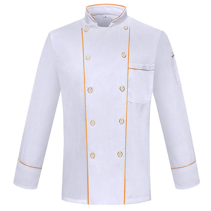 Wholesale Chef Clothes Short Sleeve Summer Clothes Chef Work Clothes Men's and Women's Restaurant Baking Kindergarten Canteen Kitchen Work Clothes