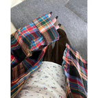 739 black plaid / M