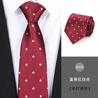 8cm rich red and white dots hand