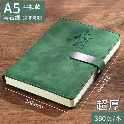 High-Looking A5 Notebook Imitation Leather Hand Ledger Thickeneded Conference B5 Simple Business Notepad Custom Logo