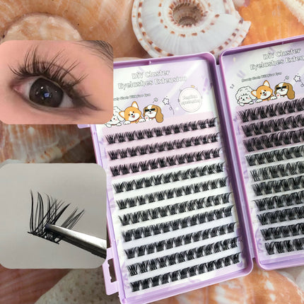 DIY Self-Grafting Set 20 Rows Mj89 Amazon European and American Thick Hot Style New Single Cluster Cross-Border False Eyelashes