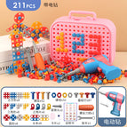 Little unicorn portable tool box 210pcs [with electric drill]