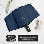 Navy blue [automatic] 8-bone vinyl windproof and sunscreen fair umbrella