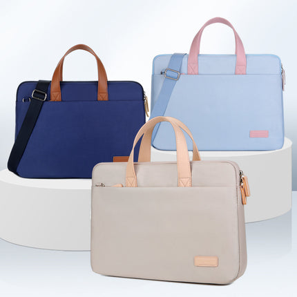 New Style Work Commuter Briefcase, Business Trip Lightweight Portable Office Document Bag, Men's and Women's Shoulder Laptop Bag
