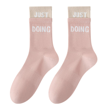 Pure Cotton Yoga Socks for Women in Summer, High Elasticity, Non-Constricting Mid-Calf Socks, Non-Slip, Paired with Yoga Pants, Sports Socks, Zhuji Women's Socks