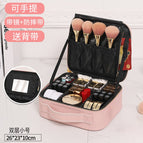 Small size pink-leather [brush bag style-free ordinary mirror]