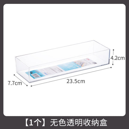 Mirror Cabinet Storage Box Narrow Transparent Household Toilet Washstand Storage Rack for Skin Care Cosmetic Fit Box