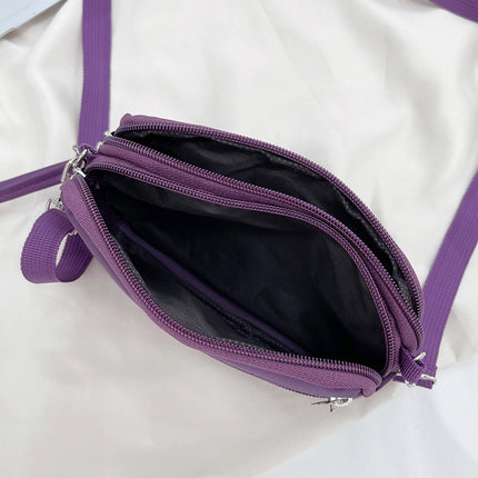 2023 New Shoulder Crossbody Bag Middle-aged and Elderly Mother Bag Oxford Cloth Multi-layer Casual Crossbody Mobile Phone Coin Purse Bag