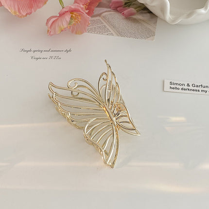 High-End Metal Butterfly Clip Women's Large Hair Clip Hair Back of the Head Hair Shark Clip Hair Clip Headwear