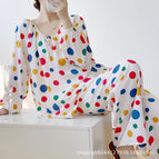 Colorful polka dot off-white / Set f code 45-70kg