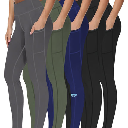 Five Piece Set of Oversized Sports Leggings for Women'S9 Po