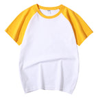Children's short-sleeved t-shirt children's style-yellow / 100cm