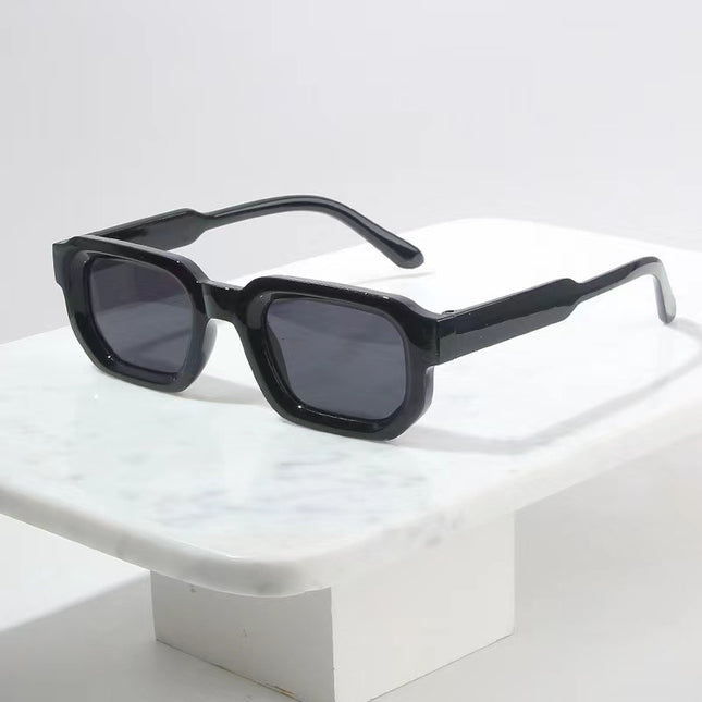 European and American New Box Concave Simple All-match Sunglasses Korean Style High Sense Fashion Men's and Women's Driving Holiday Sunglasses