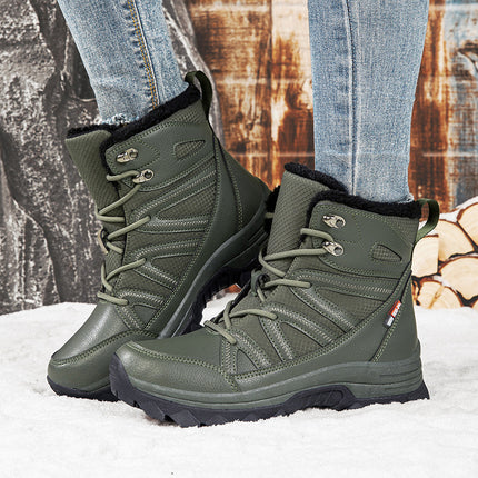 Cross-Border Snow Boots for Couples, Women's Minus 40 Degree Cold-Proof Thick-Soled Waterproof Northeast Travel Cotton Shoes for Men, Winter Fleece-Lined and Thickeneding