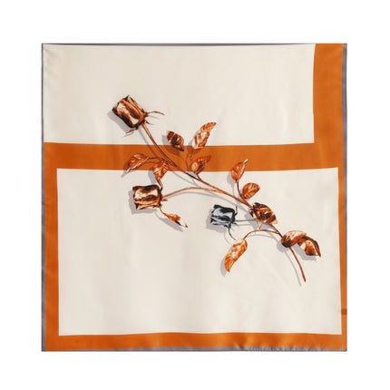 Mulberry Silk Scarf, Old Money Style, Summer Thin Small Scarf, Valentine's Day Gift, Plain Crepe Satin Silk Printed Small Square Scarf