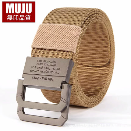 【Cross-Border Dropshipping】Casual Versatile Men's Leather Belt, Thickened Military Training Student Versatile Belt for Pants