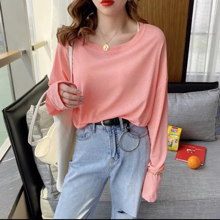 Wholesale T-Shirt for Women 2025 New Short-Sleeved Popular Summer Right Shoulder Ice Silk Mesh Top Slightly See-Through Facial Mask Bottoming Shirt