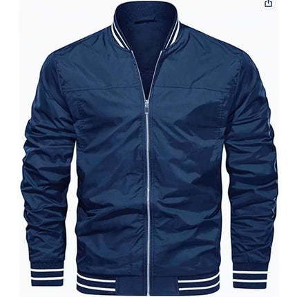Men's Jacket Light Windbreaker Bomber Jacket Windproof Casual Jacket Coat European Size Amazon AliExpress